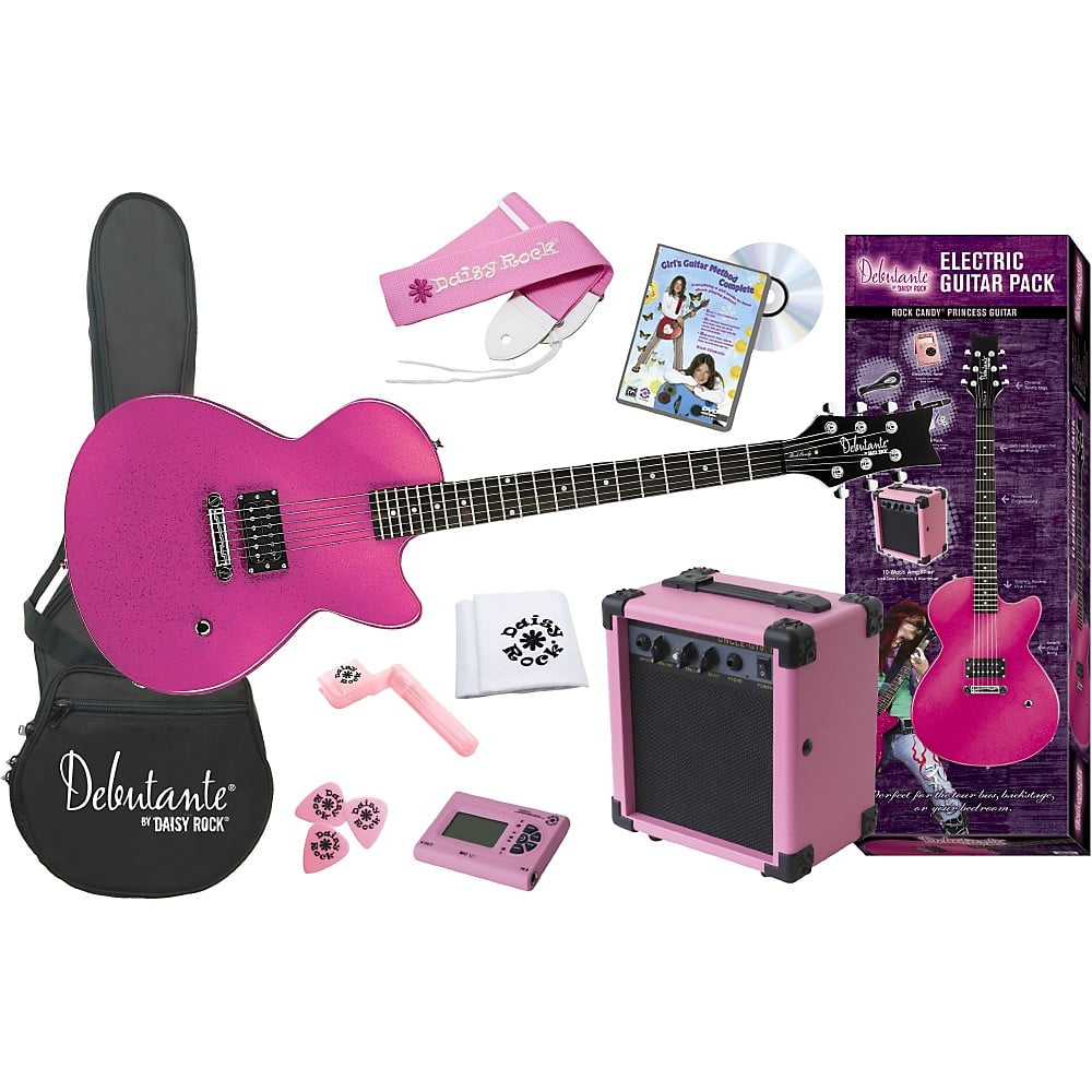Daisy Rock Debutante Rock Candy Princess Electric Guitar Pack Ruby