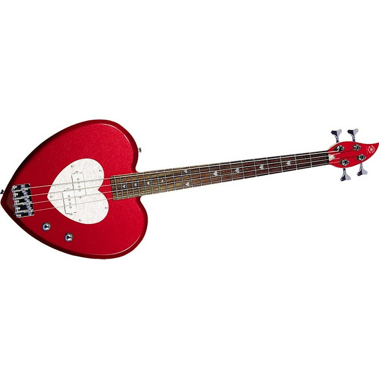 Daisy Rock Heartbreaker Bass Red Hot Red - Walmart.com