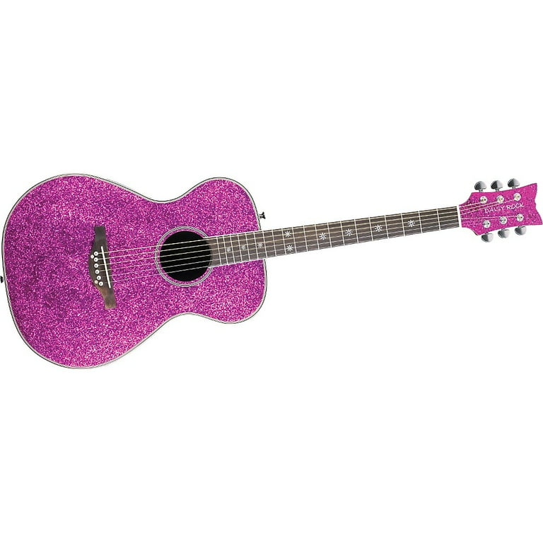 Daisy Rock Pixie Acoustic-Electric Guitar Pink Sparkle Daisy Rock Pixie Acoustic-Electric Guitar Pink Sparkle