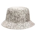 thumbnail image 1 of Daisy Rose Bucket Hat - Unisex Packable Summer Travel Beach Sun Hat - Cream Snake, 1 of 7