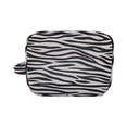 thumbnail image 1 of Daisy Rose Cosmetic Toiletry Bag PU Vegan Leather Travel Bag for Women - Zebra, 1 of 8