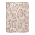 thumbnail image 1 of Daisy Rose Luxury Passport Holder Cover Case | PU Vegan Leather RFID Travel Organizer Card Holder - Cream snake, 1 of 4
