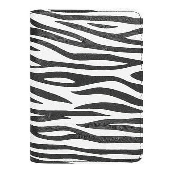 Daisy Rose Luxury Passport Holder Cover Case | PU Vegan Leather RFID Travel Organizer Card Holder - Zebra