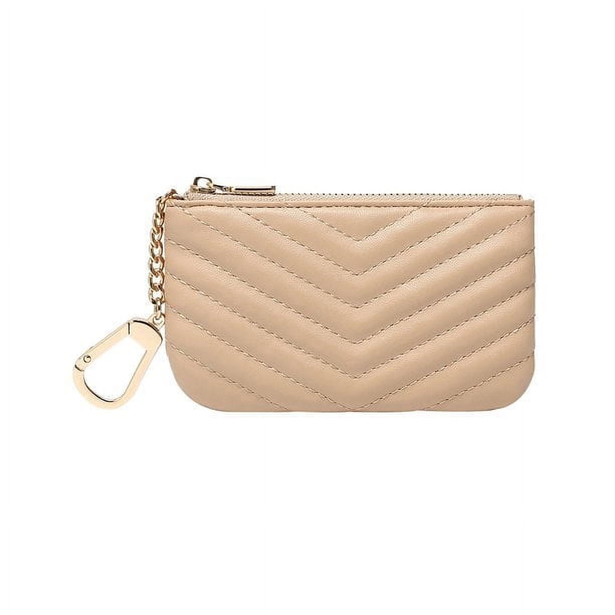 Daisy rose luxury zip checkered keychain pouch sale