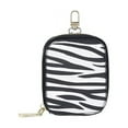 thumbnail image 1 of Daisy Rose Rectangle Coin Purse Pouch Change Wallet Holder for Women with clasp - PU Vegan Leather - Zebra, 1 of 9
