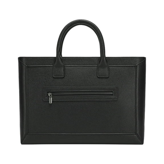 Daisy Rose Tote Shoulder Bag with front zipper - PU Vegan Leather