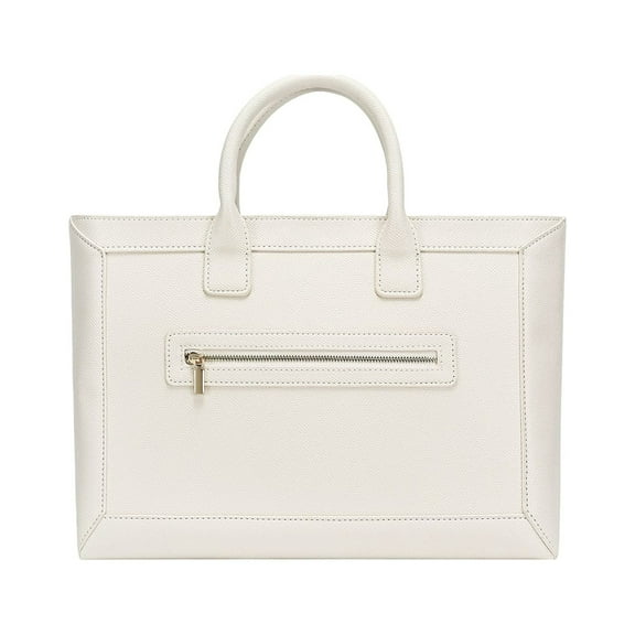 Daisy Rose Tote Shoulder Bag with front zipper - PU Vegan Leather