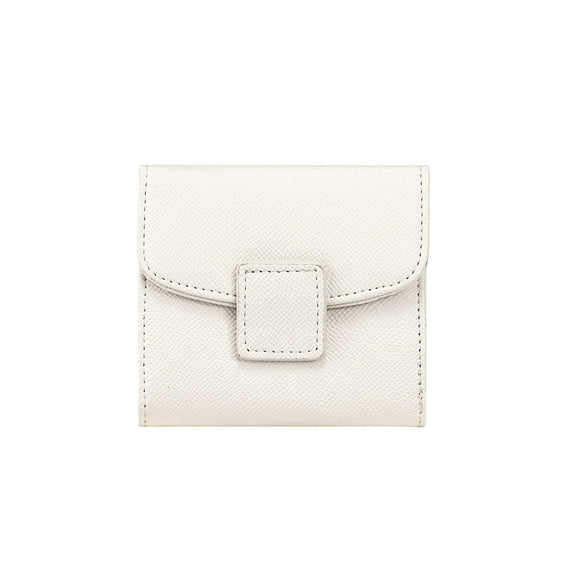Daisy Rose RFID Blocking Unisex Trifold Wallet, Cream