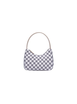 Daisy Rose Luxury Checkered White Tote Bag - $60 (60% Off Retail
