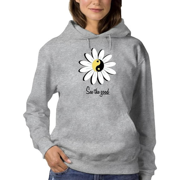 Daisy See The Good Hoodie Women -Image by Shutterstock, Female Large