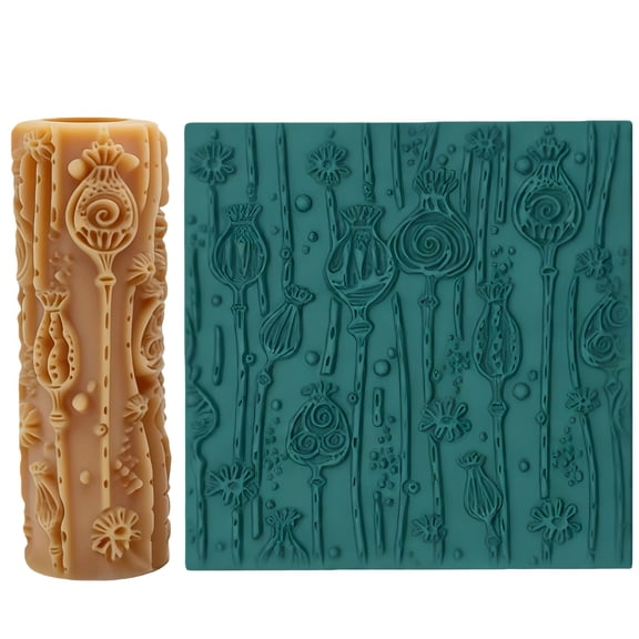 Daisy Seed Shell Texture Roller - Essential Tool for Crafting Relief Textures in Clay and Ceramics