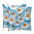 thumbnail image 1 of Daisy Set of 2 Velvet Throw Pillow Covers with Unique Patterns in 16x16, 18x18, 20x20 Inches for Throw Pillow Inserts for Various Occasions, 1 of 6