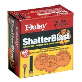 Daisy Shatterblast Breakable Refill Target 2" Disks (60 Pack)