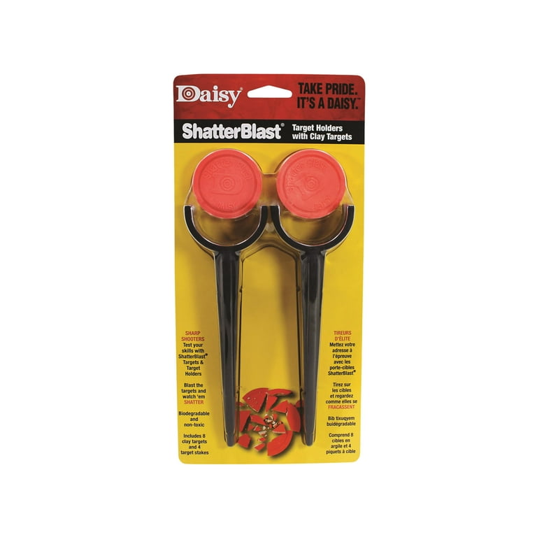 Daisy Shatterblast. 4 target stakes and 8 breakable target disks