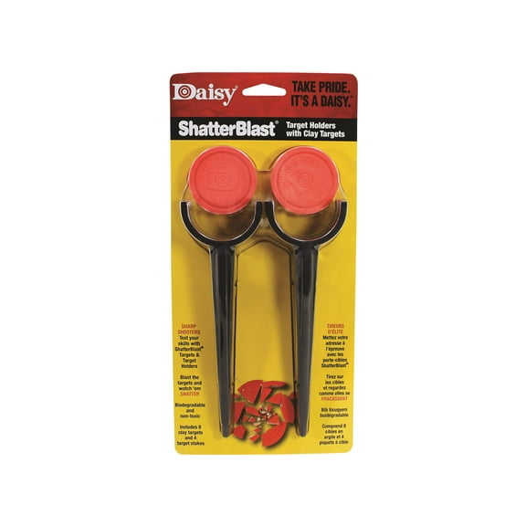 Daisy Shatterblast. 4 target stakes and 8 breakable target disks