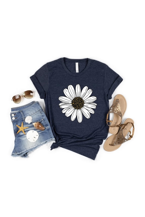 Daisy Shirt, Wildflower Shirt, Floral For Woman, Spring Shirt, Birth Month Flower, Daisy Woman Shirt, For Mothers Day, Cute Shirt TSHIRT All Size S-5XL