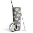 thumbnail image 1 of Daisy Skinny Tumbler 20oz - Double Wall Vacuum Coffee- Insulated Travel Coffee Mug, 1 of 7