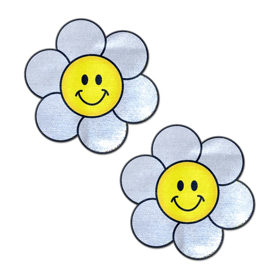 Daisy: Smiling Flower Happy Face Nipple Pasties by Pastease