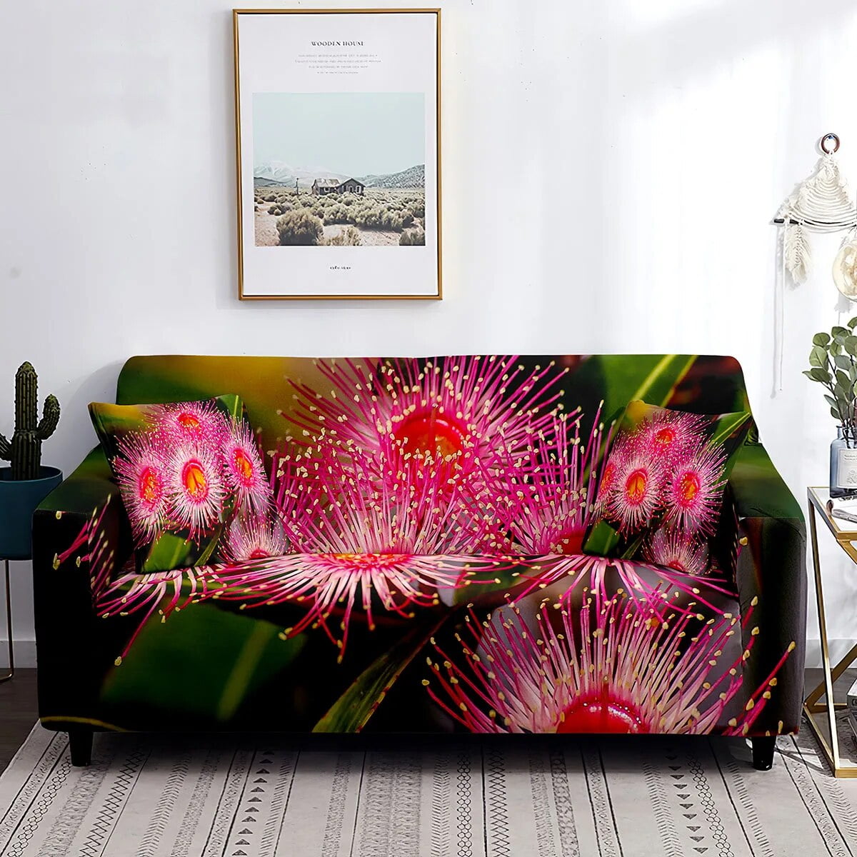 Desert Blossom Quilted Sofa Cover NCU0LDH219