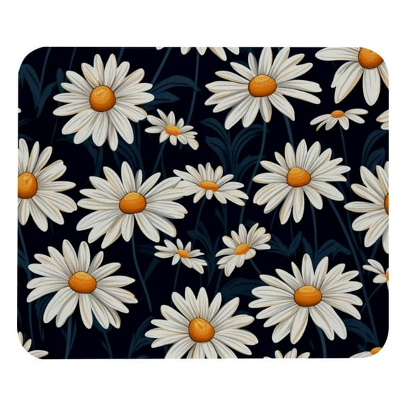 Daisy Square 8.3x9.8 Inch Non-Slip Rubber Bottom Printed Desk Mat Gaming Mousepad Mouse Mat for Office and Gaming
