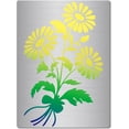 thumbnail image 1 of Daisy Stencil Flowers Bouquet Metal Template Sunflower Floral Drawing Stainless Steel Stencils for Painting on Wood Burning Wall Canvas Fabric Engraving Pyrography Scrapbooking 7.5x5.5inch, 1 of 7