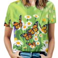 thumbnail image 1 of Daisy T-Shirt O Neck Oversize T-Shirts Short Sleeve Classic Tees Women Summer Graphic Tops, 1 of 5