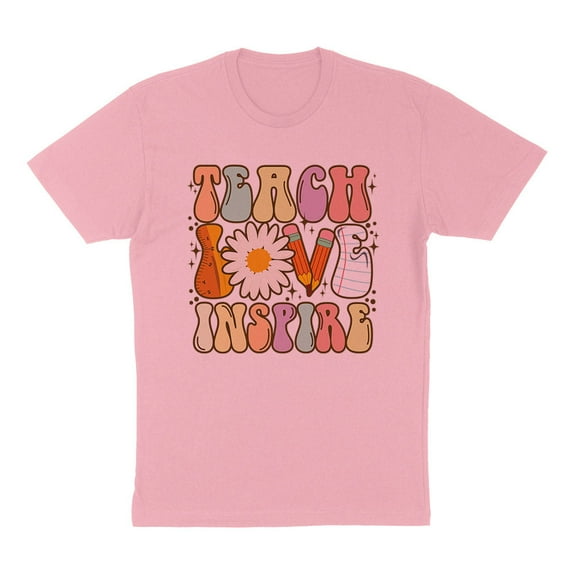 Daisy Teach Love Inspire Shirt Unisex 2X-Large Pink