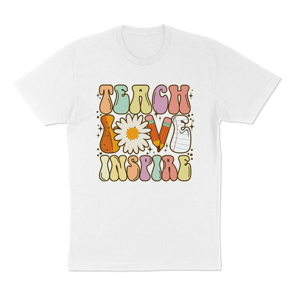 Daisy Teach Love Inspire Shirt Unisex Large White
