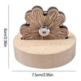 thumbnail image 1 of Daisy Thread Snip Cutters, Tabletop Blade Saver Yarn Cutter with Anti-Slip Stand Wooden Rotary Thread Cutting Tool Sewing Seam Supplies Quilting Notions, 1 of 2