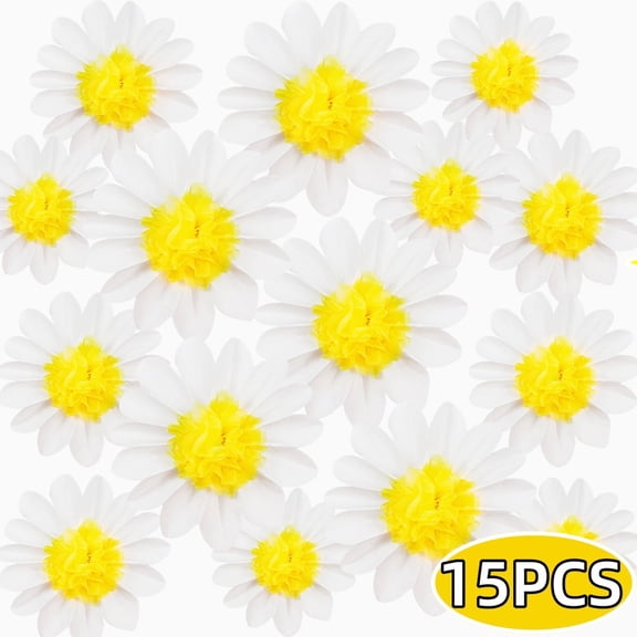 Daisy Tissue Paper Pom Poms Party Decorations Daisy Flower Yellow Wall Hanging
Birthday Bridal Baby Shower Wedding Decor 8" 10" 12"Pack of 15