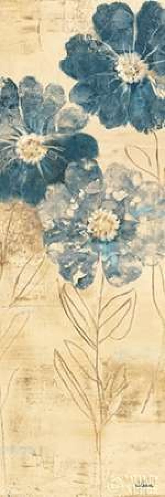Daisy Trio I Canvas Art - Albena Hristova (8 x 24)