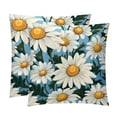 thumbnail image 1 of Daisy Velvet Throw Pillow Covers with Unique Patterns - Set of 2 Throw Pillow Inserts Included for Home Decor, 16x16, 18x18, 20x20 Inches, 1 of 6