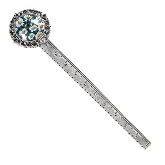 Daisy Vintage Silver Lace-Edged Bookmark: the Gift for Book Lovers and Readers