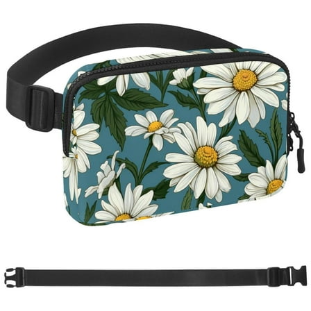 Daisy Waist Pack for Running Fanny Pack for Women and Men Crossbody Belt Bag Bum Bag with Adjustable Strap for Sports