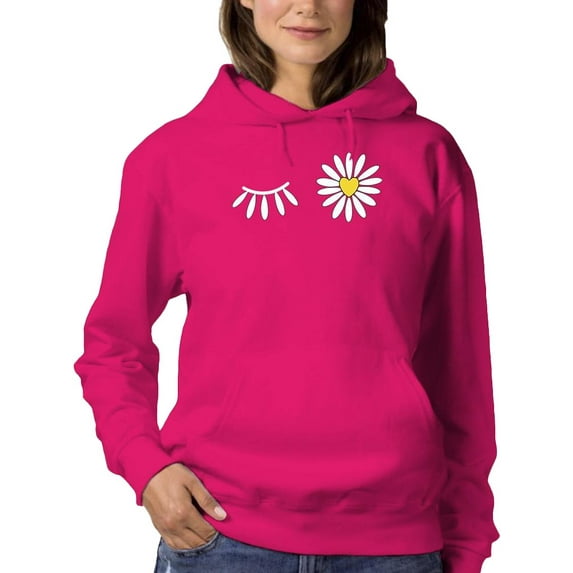 Daisy Wink Hoodie Women -Image by Shutterstock, Female Medium