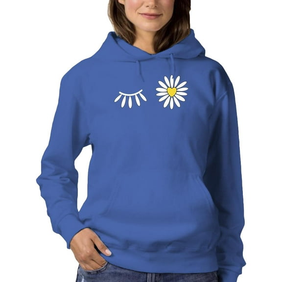 Daisy Wink Hoodie Women -Image by Shutterstock, Female Medium