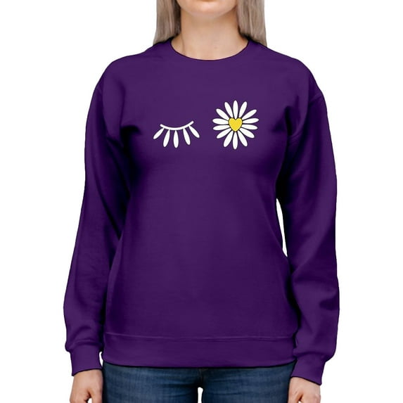 Daisy Wink Sweatshirt Women -Image by Shutterstock, Female x-Large