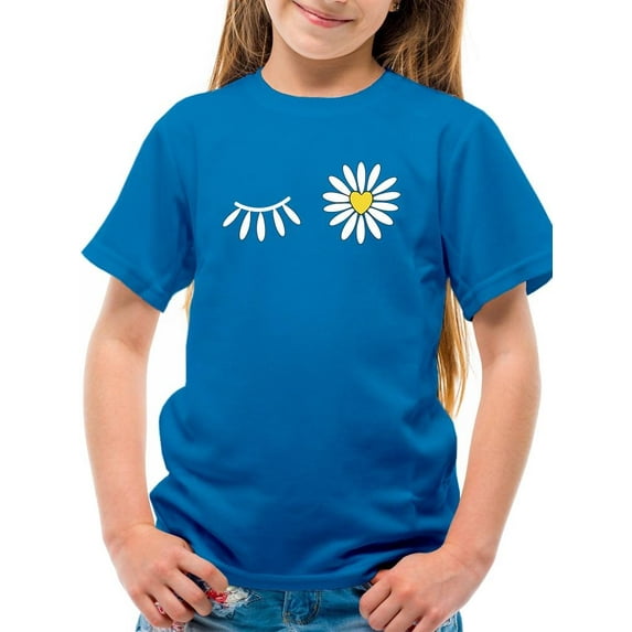 Daisy Wink T-Shirt Juniors -Image by Shutterstock, Medium