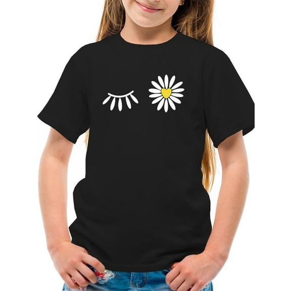 Daisy Wink T-Shirt Juniors -Image by Shutterstock,  Small