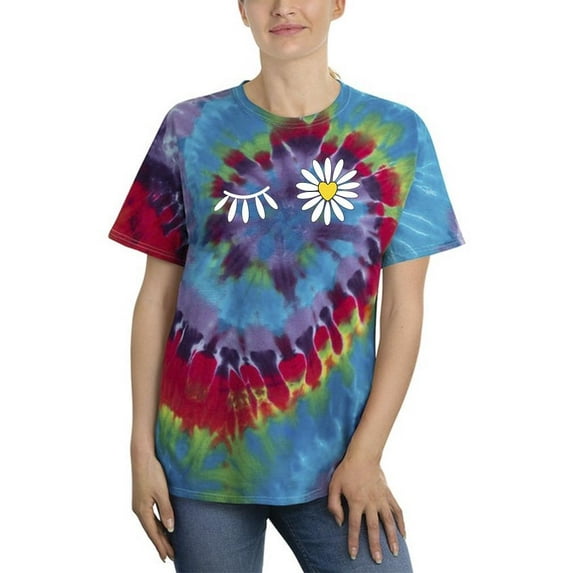Daisy Wink Tie Dye Spiral Women -Image by Shutterstock, Female Medium