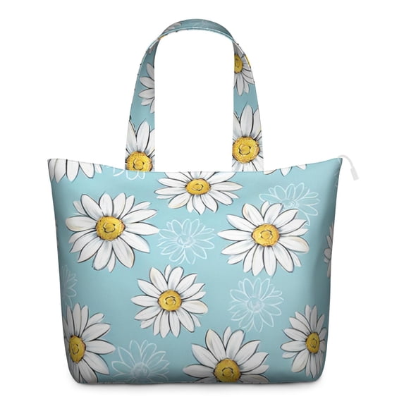 Daisy Women's Large Weekend Travel Bag Moving Canvas Handbag Thick Double Layer Beach Weekend Travel Unisex Hospital Maternity Delivery with Toiletry Waterproof