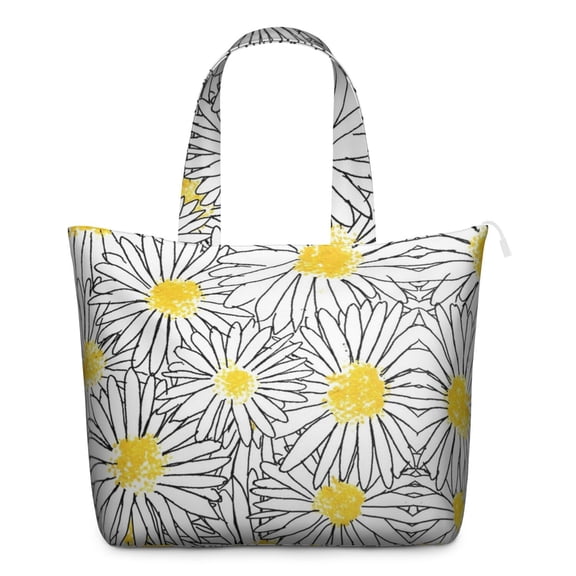 Daisy Women's Large Weekend Travel Bag Moving Canvas Handbag Thick Double Layer Beach Weekend Travel Unisex Hospital Maternity Delivery with Toiletry Waterproof