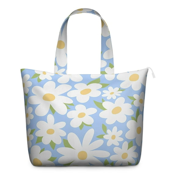Daisy Women's Large Weekend Travel Bag Moving Canvas Handbag Thick Double Layer Beach Weekend Travel Unisex Hospital Maternity Delivery with Toiletry Waterproof