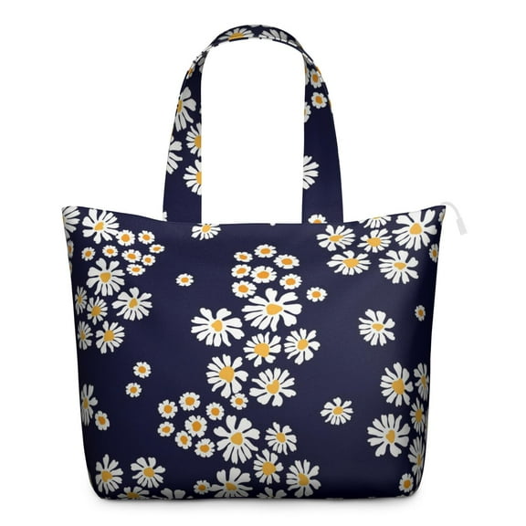 Daisy Women's Large Weekend Travel Bag Moving Canvas Handbag Thick Double Layer Beach Weekend Travel Unisex Hospital Maternity Delivery with Toiletry Waterproof