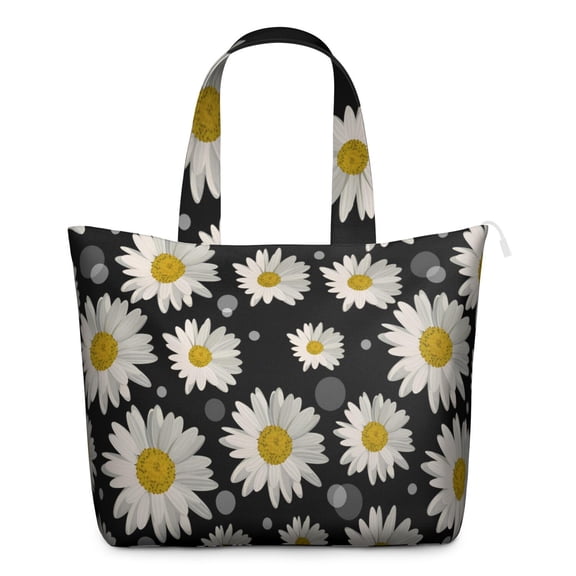 Daisy Women's Large Weekend Travel Bag Moving Canvas Handbag Thick Double Layer Beach Weekend Travel Unisex Hospital Maternity Delivery with Toiletry Waterproof