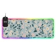 thumbnail image 1 of Daisy and Leaf Figure Wireless Charging RGB Gaming Mouse Pad Large Keyboard Mat Rubber Base 13 Light Modes, 1 of 6