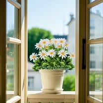 Daisy and Sunflower Bouquet Flower Arrangement for Living Room, Farmhouse Style, Material