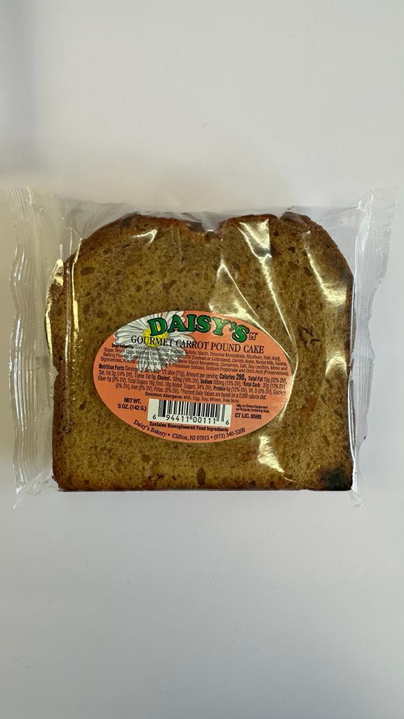 Daisy's Gourmet Carrot Pound Cake 5 oz (Pack of 12)