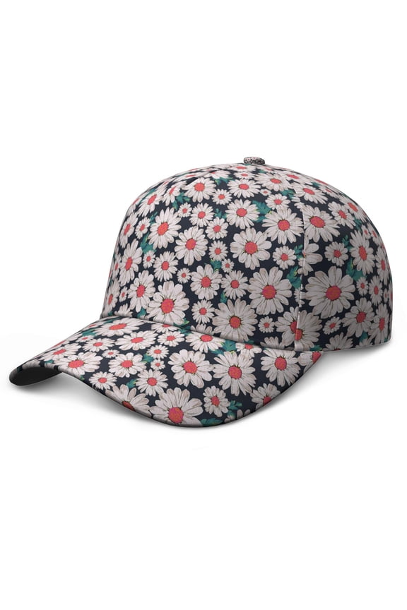 Daisy with Inspirational Quote Baseball Cap - Artistic Floral Unisex Hat for Gifts