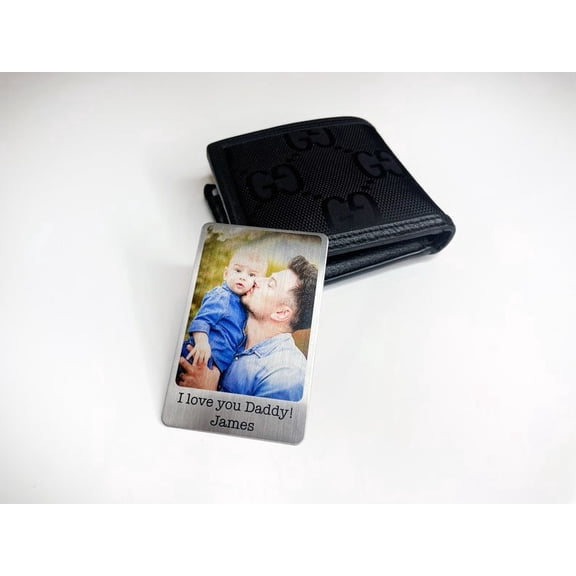 Daisyco Gifts Custom Photo Metal Wallet Card With Text Personalized Aluminum Polaroid Picture Anniversary Gift